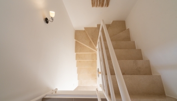 Resa Estates Ibiza sale ted koop Cala Tarida patio townhouse stairs.JPG